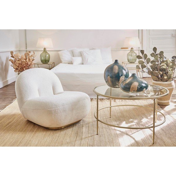 Бял фотьойл Maudan - Côté Table-image-1