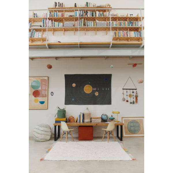 Кремав ръчно изработен памучен детски килим подходящ за пране 170x240 cm Stardust – Lorena Canals-image-4