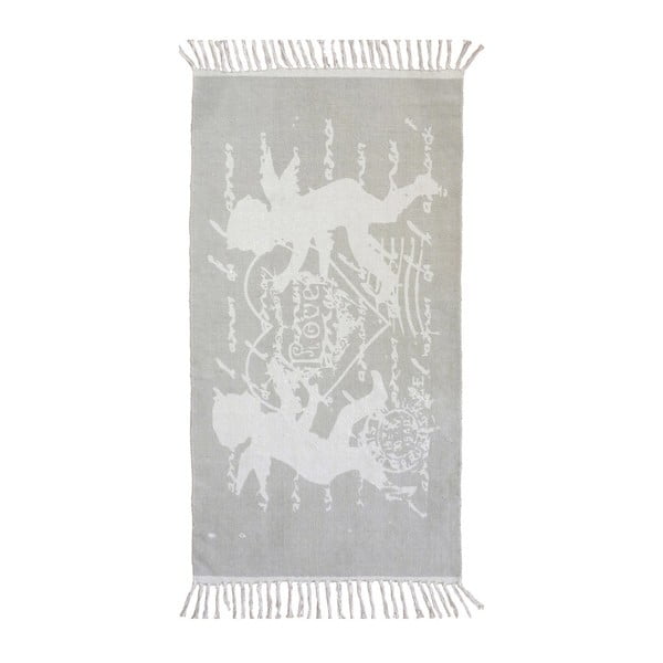 Ručně tkaný bavlněný koberec Webtappeti Shabby Angel, 60 x 90 cm