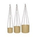 Метални висящи и стенни покрития за кашпи в комплект 3 бр. ø 25 cm Bloom – Hübsch