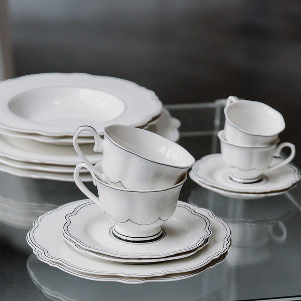 Бели десертни чинии в комплект 2 бр. ø 21,5 cm Odette – S|P Collection-image-2