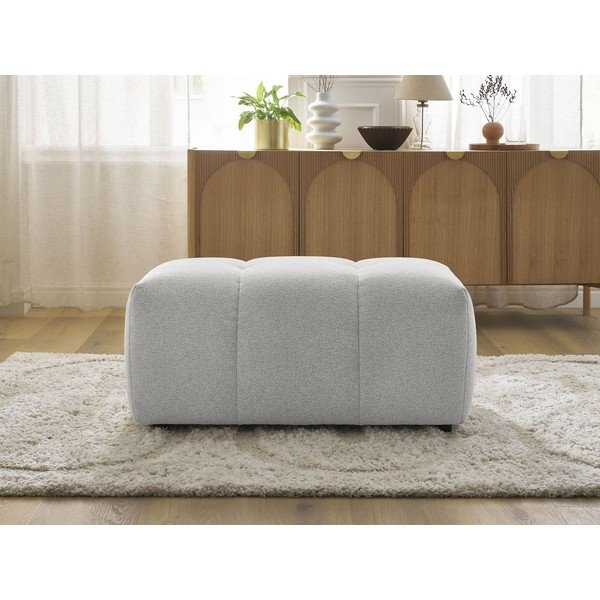 Светлосива шенилова табуретка Roxelane – Bobochic Paris-image-4