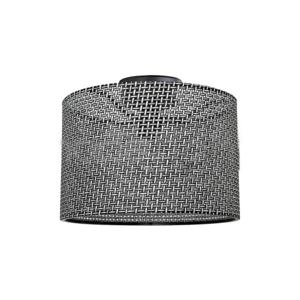 Сиво осветително тяло за таван с текстилен абажур ø 38 cm Goza – Squid Lighting-image-2