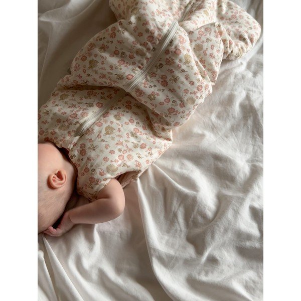 Бежов детски спален чувал от органичен памук 40x77 cm Augusta – Cam Cam Copenhagen-image-2