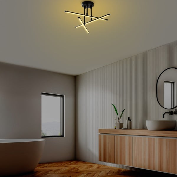 Черно LED осветително тяло за таван 26x51 cm Umut – Opviq lights-image-3