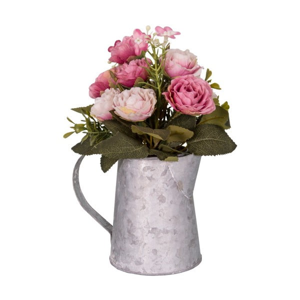 Šedobílá váza s květinami Antic Line 