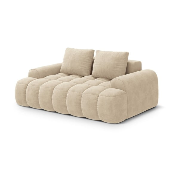 Бежов кадифен диван 175 cm Linz – Cosmopolitan Design-image-2