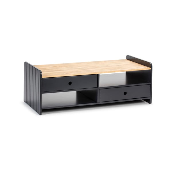 Сива масичка за кафе с плот от борова дървесина Monte - Marckeric-image-1