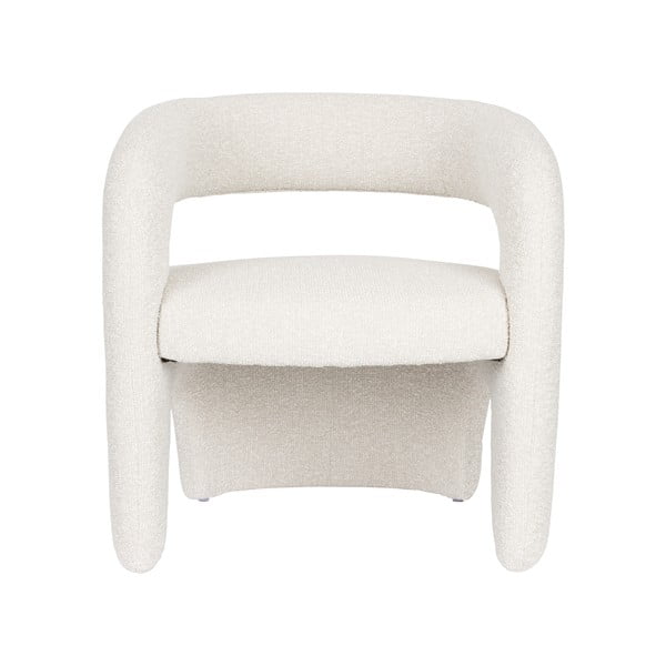 Бяло кресло от букле Nova – White Label-image-2