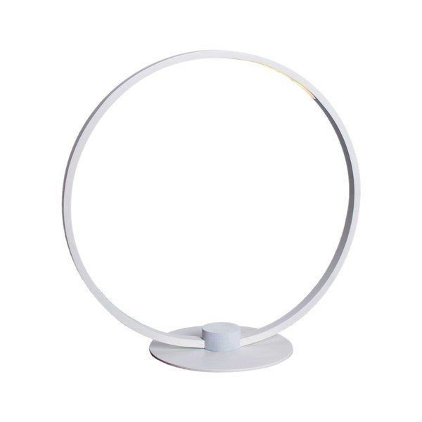 Бяла овална настолна лампа В рамка - SULION-image-1