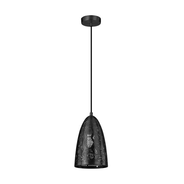 Черна висяща лампа с метален абажур ø 20 cm Bene - Candellux Lighting