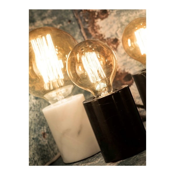 Бяла настолна лампа с мраморна основа Athens - it's about RoMi-image-3