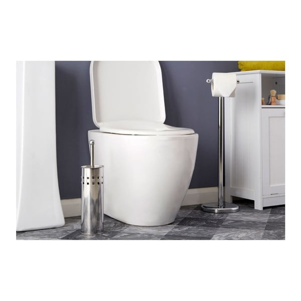 Четка за тоалетна от неръждаема стомана в матово сребрист цвят Indy – Premier Housewares-image-1