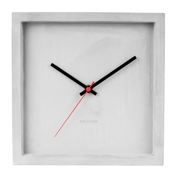 Betonové nástěnné hodiny Karlsson Franky, šířka 25 cm