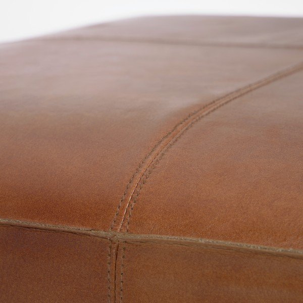 Коняк кафяв кожен отоман Cesia - Kave Home-image-2