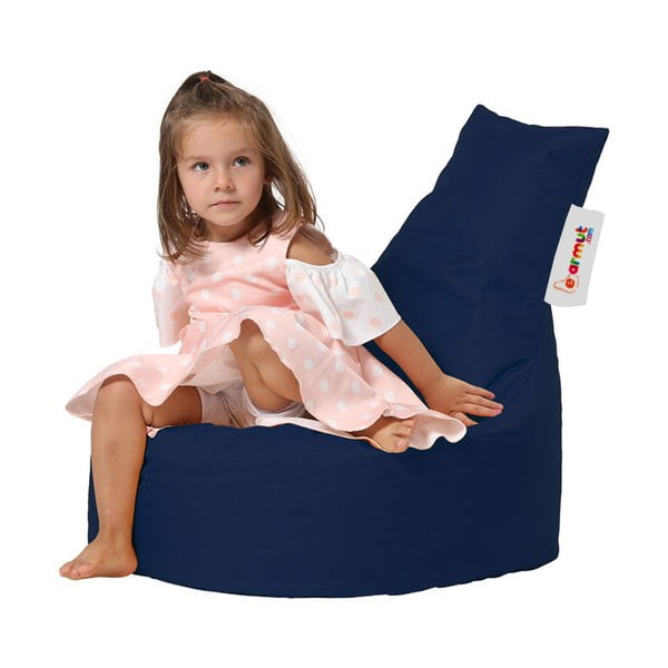 Тъмносин детски чувал за сядане Baton - Floriane Garden-image-2