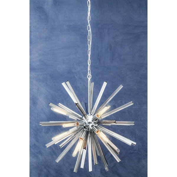 Метално висящо осветително тяло със стъклен абажур ø 75 cm Karlo – Premier Housewares-image-3