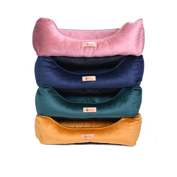 Легло от розово кадифе 65x50 cm Royal - Petsy-image-2