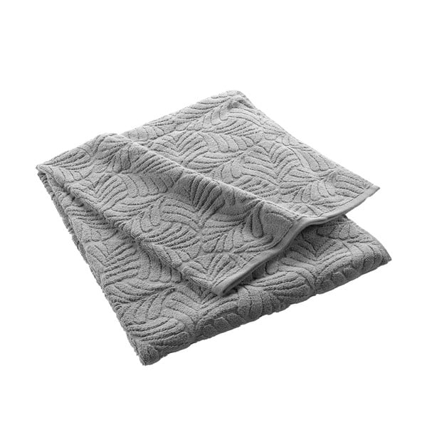 Сива памучна хавлиена кърпа от тери 90x150 cm Madeira – douceur d'intérieur