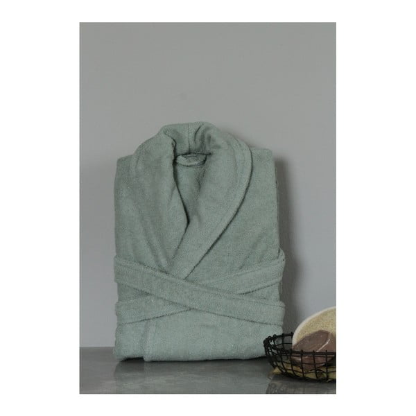 Зелен памучен спа халат за мъже, размер M/L - My Home Plus