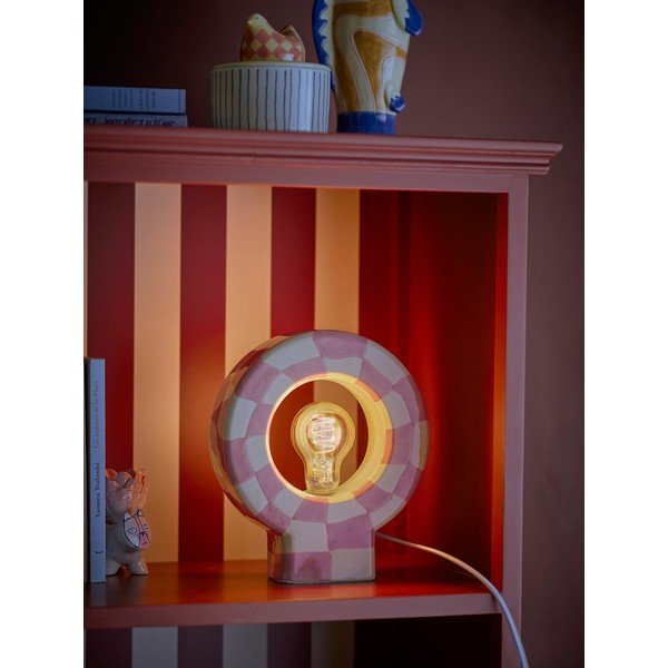 Розова настолна лампа (височина 23,5 cm) Vialini – Bloomingville-image-2