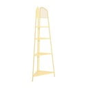 Жълт метален ъглов рафт за балкон ADDU , височина 180 см MWH - Garden Pleasure