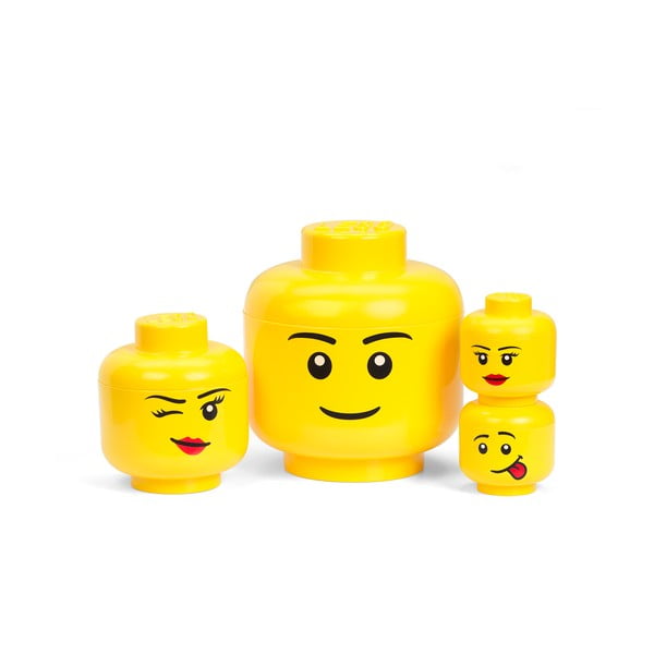 Жълта кутия за съхранение Boy, ø 10,6 cm - LEGO®-image-3