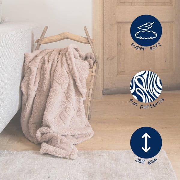 Червено-оранжево одеяло от микроплюш 150x200 cm Rena – Tiseco Home Studio-image-1