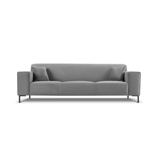 Светлосив кадифен диван Siena - Cosmopolitan Design