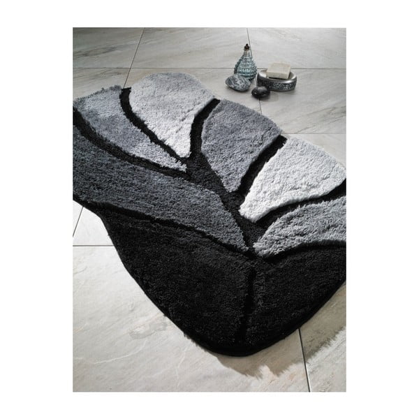 Černá předložka do koupelny Confetti Bathmats Arsus, 70 x 120 cm