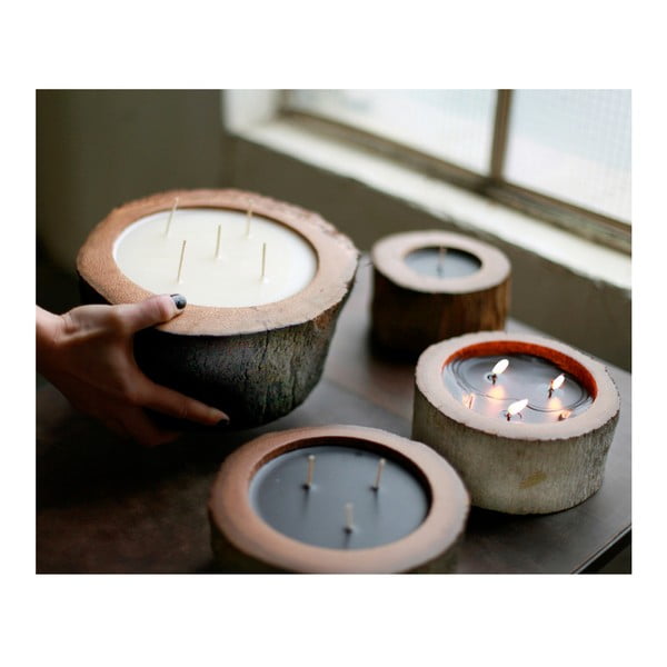 Palmová svíčka Legno Dark s vůní white musk, 90 hodin hoření-image-2