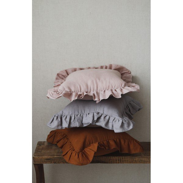 Бебешка калъфка за възглавница Powder Pink Frill - Moi Mili-image-2