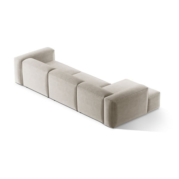 Бежов ъглов диван (ляв ъгъл) Bergamo – Cosmopolitan Design-image-4