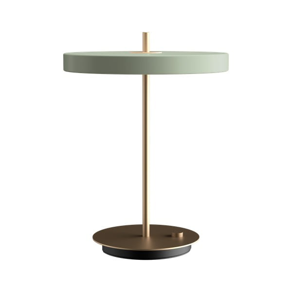 Светлозелена LED настолна лампа с метален абажур (височина 41,5 cm) Asteria Table - UMAGE