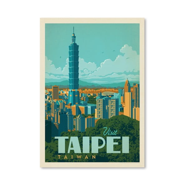 Плакат Тайпе, 42 x 30 cm - Americanflat