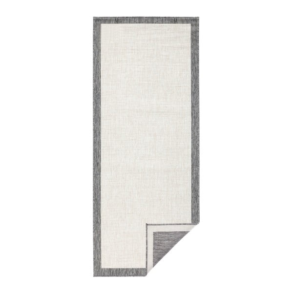 Сив и кремав килим на открито , 80 x 350 cm Panama - NORTHRUGS