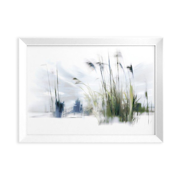 Печатна картина с включена рамка 56x75 cm Blue Grasses – Styler