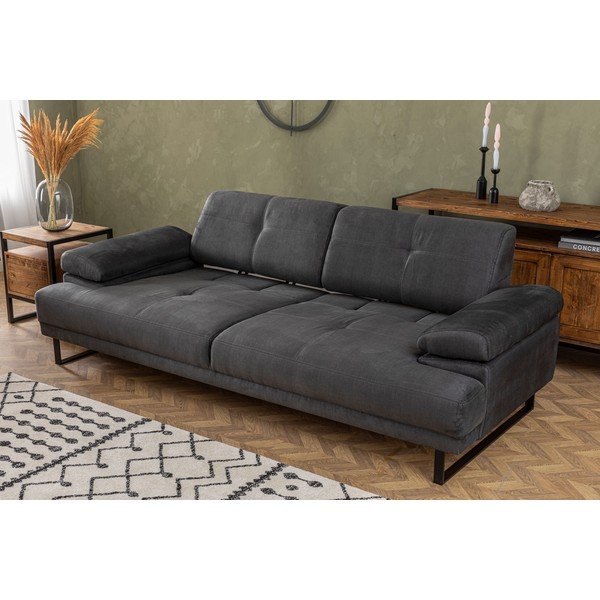 Антрацитен разтегателен диван 239 cm Mustang - Balcab Home-image-3