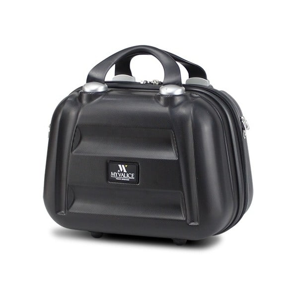 Черен дамски куфар за пътуване My Valice SMART BAG LASSO Куфарче за грим и ръце - Myvalice