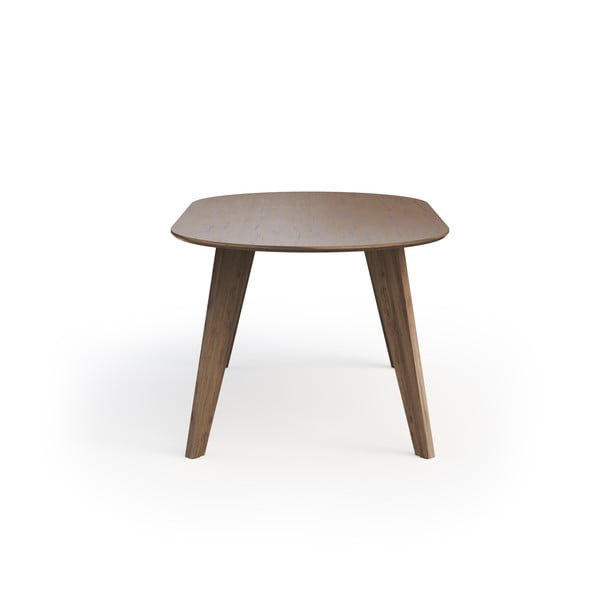 Трапезна маса с орехов плот в естествен цвят 100x180 cm Lago – TemaHome-image-4