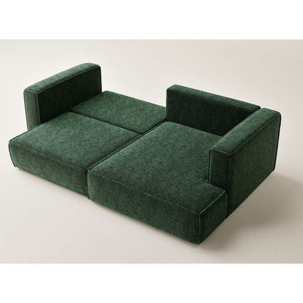 Тъмнозелен шенилов сгъваем/с място за съхранение ъглов диван (десен ъгъл) Velto – Maison de Rêve-image-3