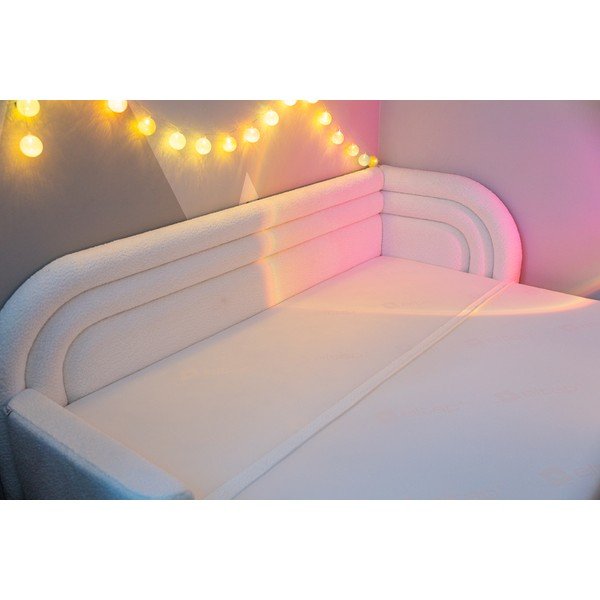 Кремав разтегателен диван с място за съхранение от букле ляв ъгъл 223 cm Fabillo – ELTAP-image-4