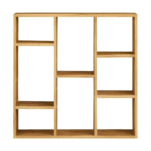 На няколко нива стенен рафт от масивен дъб в естествен цвят 15 cm Townsville – House Nordic