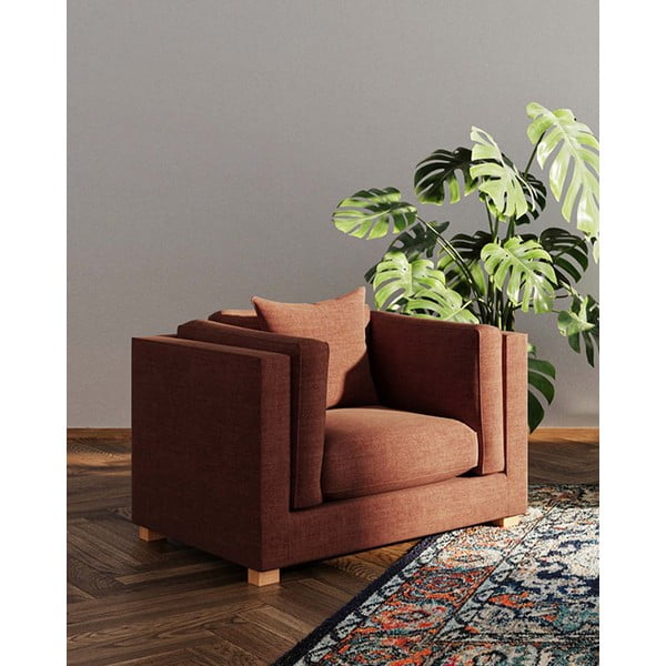 Релаксиращ фотьойл в тухлен цвят Pomo - Ame Yens-image-1