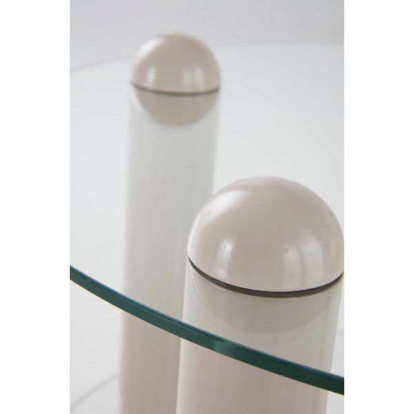Стъклена кръгла странична масичка ø 48 cm Egan – Jotex-image-3