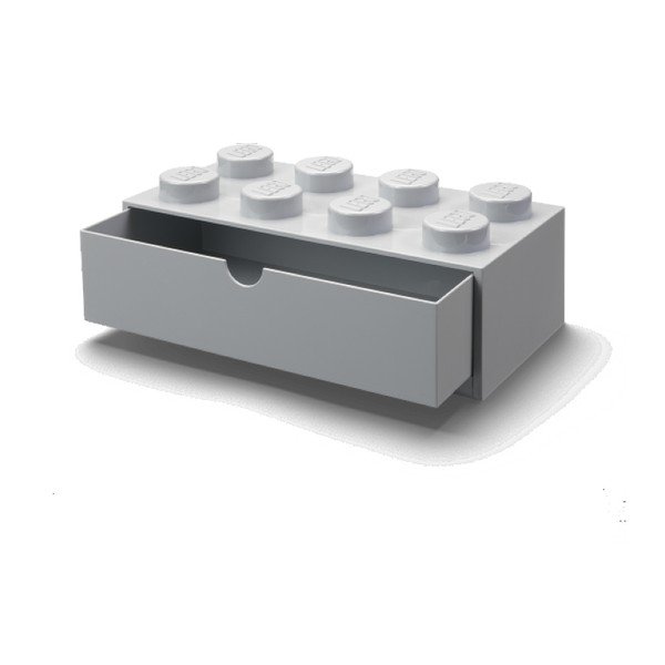 Сива кутия за бюро с чекмедже Brick - LEGO®-image-3