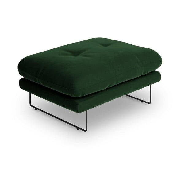 Зелен пуф с кадифена покривка Gravity - Windsor & Co Sofas-image-2