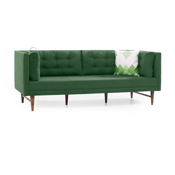 Зелен триместен диван Eva - Balcab Home