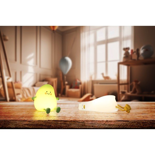 Бяла детска нощна лампа Lesley – Fischer & Honsel-image-1