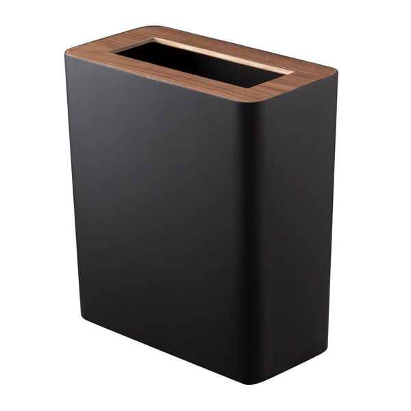 Черно квадратно кошче за отпадъци Rin - YAMAZAKI